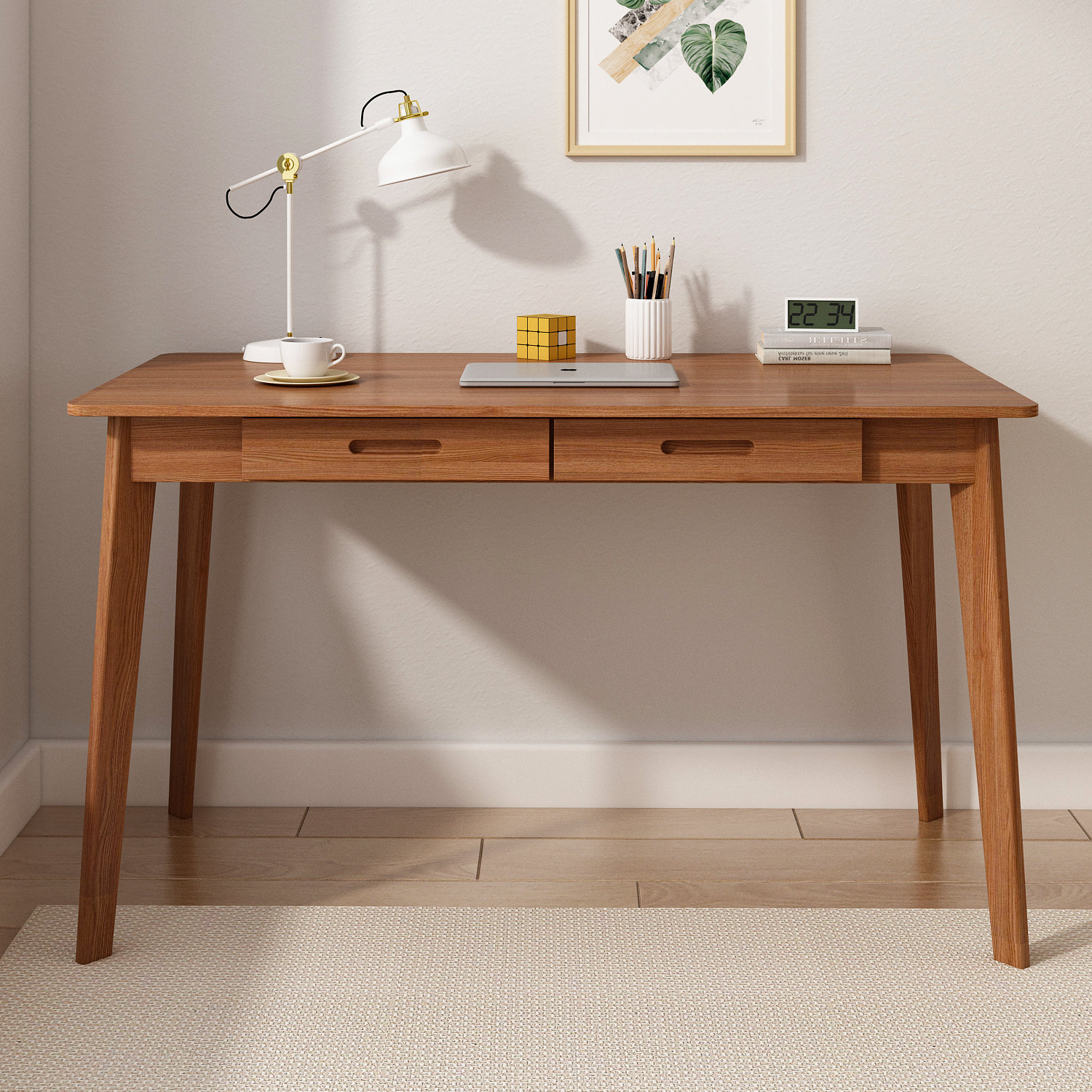 Corrigan Studio® Latwon Wooden Desk & Reviews | Wayfair